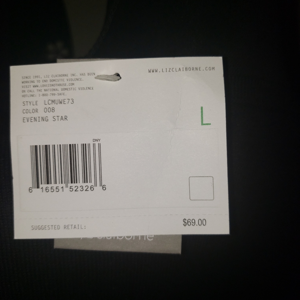 Liz  Claiborne black sweater - Picture 3 of 6